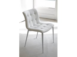 Стул KUGA 40.38 (G093 хром/ TR505 белый, экокожа)