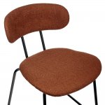 Стул полубарный Ant букле терракотовый