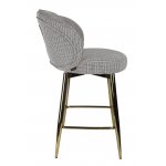 Стул барный Россо BS1451-WT, белый крем/золото