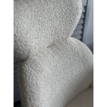 Стул VARDY 360 град.поворот. Белый букле XD841-01 / Серый, ®DISAUR