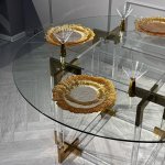 Стол обеденный Никсон MH-07DT, 140х75 см, прозрачный