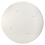 Стол Aura D110, керамогранит Calacatte gold мрамор, чёрный