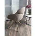 Стул ГУННАР (GUNNAR) 360 град, цвет БЕЖЕВЫЙ VEGA-11 / MIAMI-160, ткань / ШАМПАНЬ каркас, ®DISAUR Стул ГУННАР (GUNNAR) 360 град, цвет БЕЖЕВЫЙ VEGA-11 / MIAMI-160, ткань / ШАМПАНЬ каркас, ®DISAUR