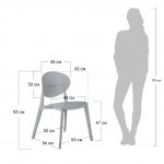 Стул Luna серый