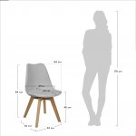 Комплект из 2-х стульев Eames Bon серый