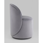 Пуф Loreen вращающийся велюр серый
