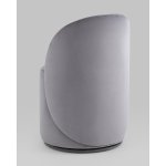 Пуф Loreen вращающийся велюр серый