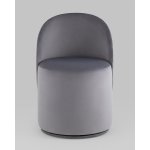 Пуф Loreen вращающийся велюр серый