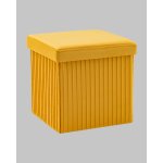 Пуф складной с ящиком Store Square жёлтый