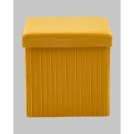Пуф складной с ящиком Store Square жёлтый