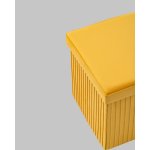 Пуф складной с ящиком Store Square жёлтый