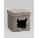 Пуф складной с ящиком Store Pet антрацитовый