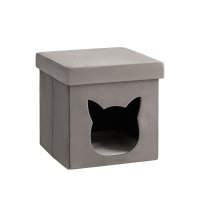 Пуф складной с ящиком Store Pet антрацитовый