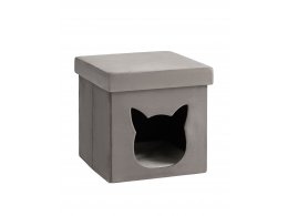 Пуф складной с ящиком Store Pet антрацитовый