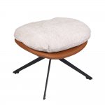 Оттоманка BLISS оранж/серый, экокожа, шенилл