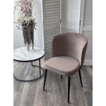 Стул МИЛАНО B5 Капучино, велюр / черный каркас, М-City