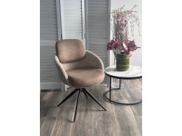 Стул ГРЕЙС (GRACE) 360 град, цвет КАПУЧИНО PENA-172 / G1229-7, ткань / ШОКОЛАДНОЕ ЗОЛОТО, ®DISAUR