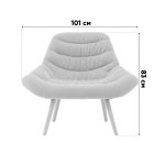 Кресло Олби Страйпс бежевый