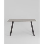 Стол обеденный Vermont 140*80 см  керамика темная ножки серые