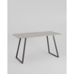 Стол обеденный Vermont 140*80 см  керамика темная ножки серые