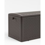 Стол-сундук пластик коричневый 110*56 см 276л Стол-сундук пластик коричневый 110*56 см 276л