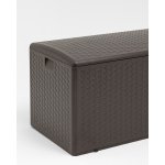 Стол-сундук пластик коричневый 122*60 см 375л Стол-сундук пластик коричневый 122*60 см 375л