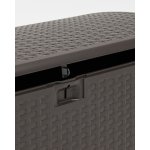 Стол-сундук пластик коричневый 122*60 см 375л Стол-сундук пластик коричневый 122*60 см 375л