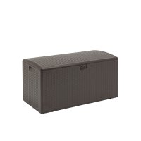 Стол-сундук пластик коричневый 122*60 см 375л Стол-сундук пластик коричневый 122*60 см 375л