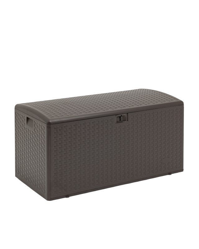 Стол-сундук пластик коричневый 122*60 см 375л Стол-сундук пластик коричневый 122*60 см 375л