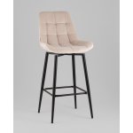 Стул барный Флекс с поворотным механизмом велюр бежевый