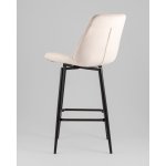 Стул барный Флекс с поворотным механизмом велюр бежевый