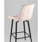Стул барный Флекс с поворотным механизмом велюр бежевый