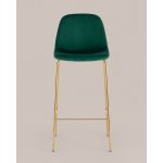 Стул барный Валенсия SN велюр зеленый золотые ножки 2 шт