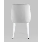 Стул Диана велюр серебристый ножки белые 4 шт