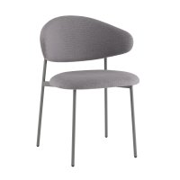 Стул Evan велюр серый каркас серый Стул Evan велюр серый каркас серый