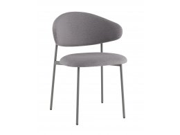 Стул Evan велюр серый каркас серый Стул Evan велюр серый каркас серый