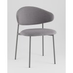 Стул Evan велюр серый каркас серый Стул Evan велюр серый каркас серый