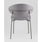 Стул Evan велюр серый каркас серый Стул Evan велюр серый каркас серый