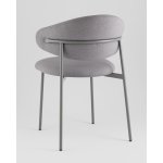 Стул Evan велюр серый каркас серый Стул Evan велюр серый каркас серый