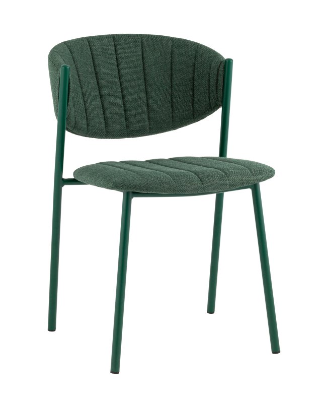 Стул Харпер ткань рогожка зеленый каркас зеленый полуглянцевый муар