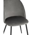 Стул Lilly велюр антрацитовый 4 шт.