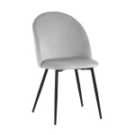 Стул Lilly велюр серебристый 4 шт. Стул Lilly велюр серебристый 4 шт.