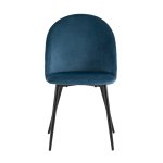 Стул Lilly велюр сине-зеленый 4 шт.