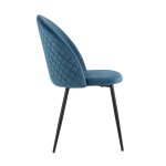 Стул Lilly велюр сине-зеленый 4 шт.