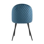 Стул Lilly велюр сине-зеленый 4 шт.