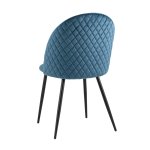 Стул Lilly велюр сине-зеленый 4 шт.