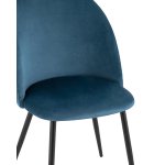 Стул Lilly велюр сине-зеленый 4 шт.