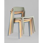 Стул Moris пластик серо-зеленый