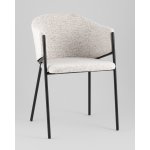 Стул обеденный Carmel бело-серый