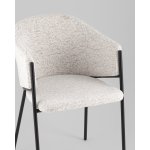 Стул обеденный Carmel бело-серый